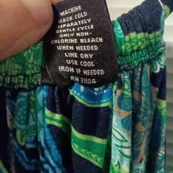 New Directions Tank Maxi Dress Paisley Print NWT Sz. LG. Festival Hippie Beach - Picture 6 of 9